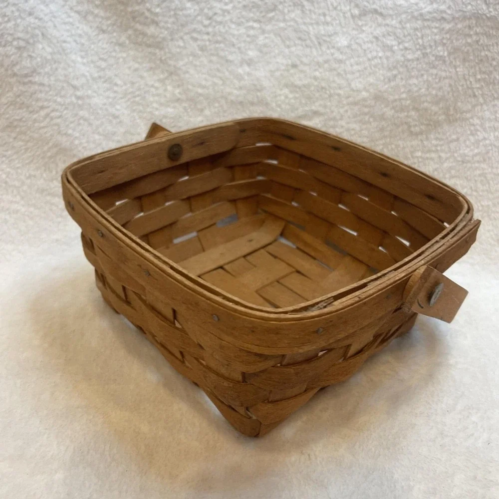 Longaberger Vintage 1989 Signed Splint Berry‎ Basket w/Bale Handle